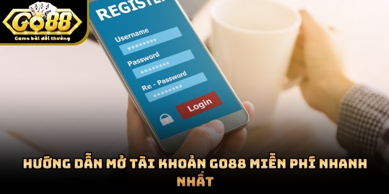 Giao diện đăng ký thành viên mới tại trang chủ chính thức