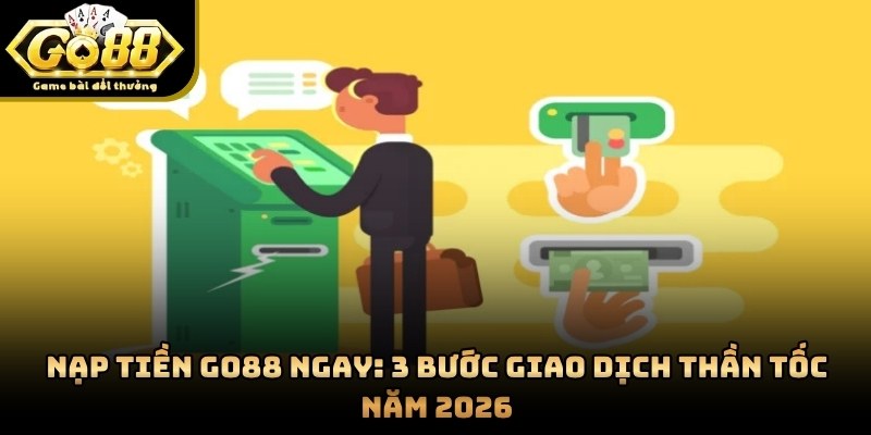Nạp Tiền GO88 Ngay: 3 Bước Giao Dịch Thần Tốc Năm 2026